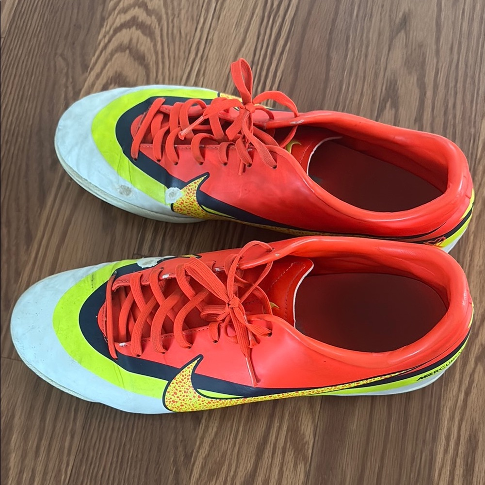 Nike Red and Yellow Soccer Shoes